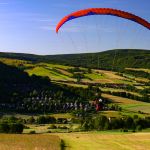 Gleitschirmflieger in Haselbach