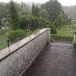 Terrasse bei Gewitter