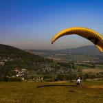 Gleitschirmflieger in Haselbach