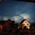 Bild von Feriengästen (Schrama-Groot): Gewitterwolken über Bischofsheim