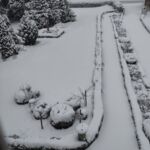 Eingeschneite Einfahrt