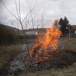 Fackeltag auf dem Nachbargrundstück