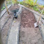 Moorbeet wird ausgehoben