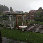 Garten bei Gewitter