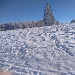 Schnee auf dem Kreuzberg